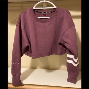 Ryderwear Cropped Purple Sweatshirt